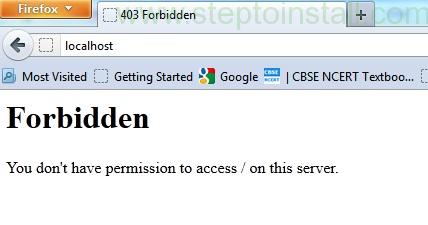 wamp server Error - 403 Forbidden: You don't have permission to access / on this server apache